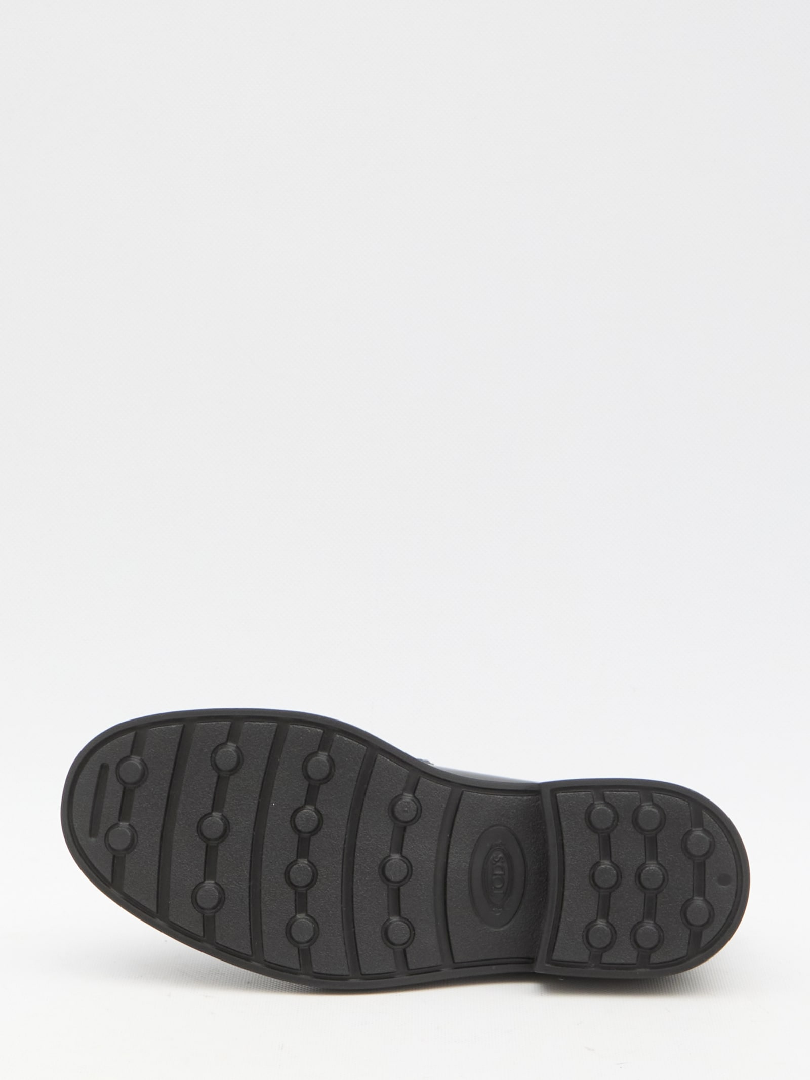 Shop Tod's Leather Loafers In Black