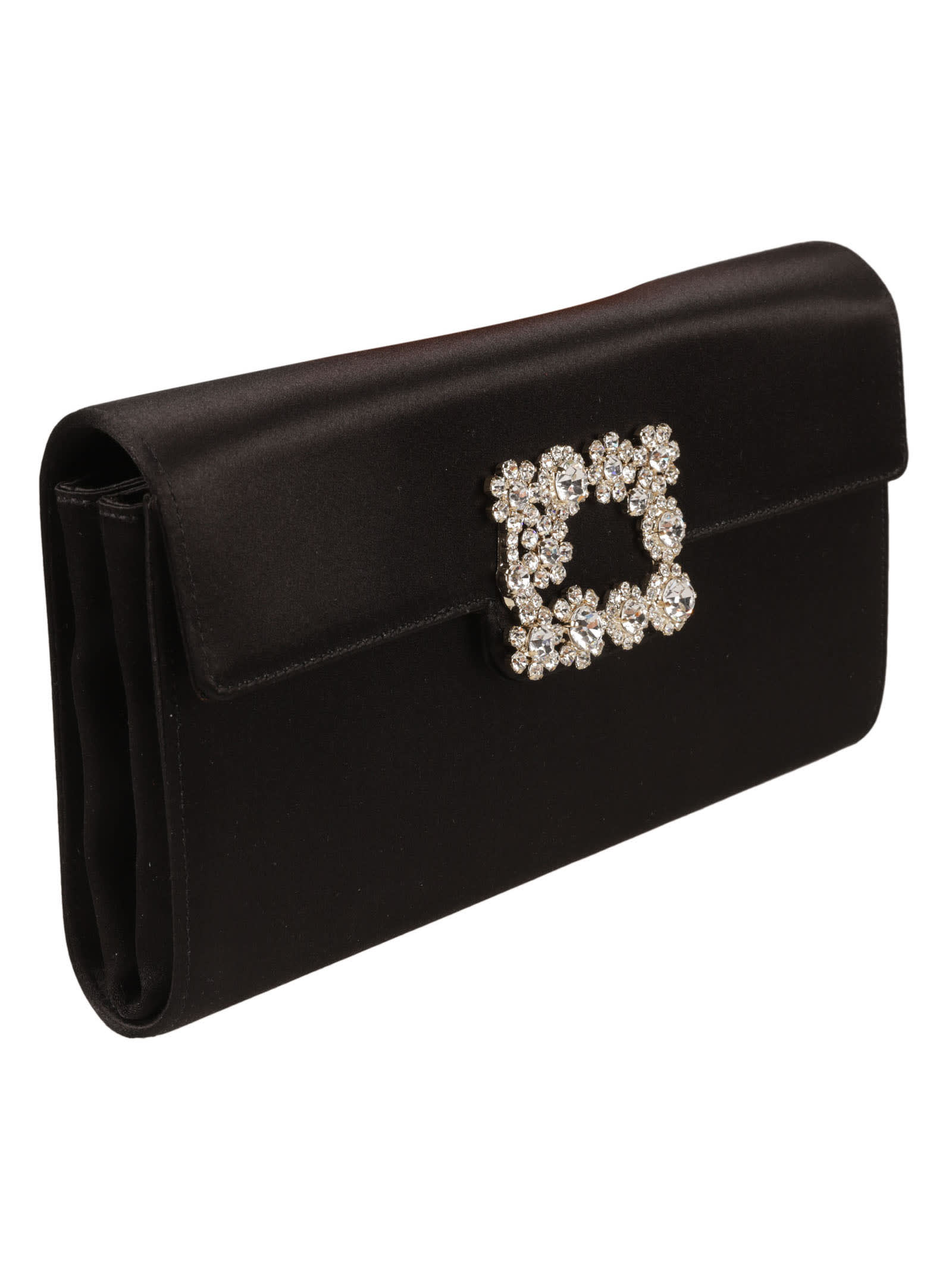 Shop Roger Vivier Floral Embellished Clutch