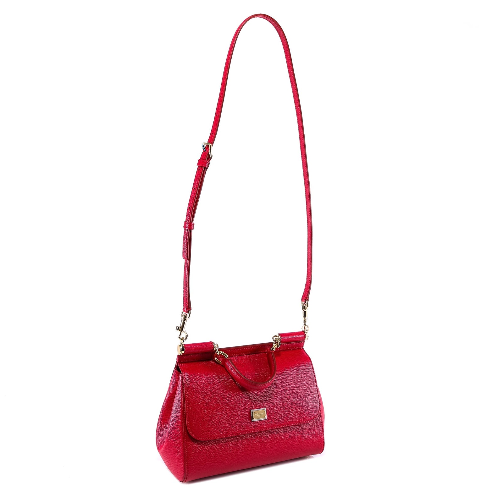 Shop Dolce & Gabbana Sicily Handbag In Red