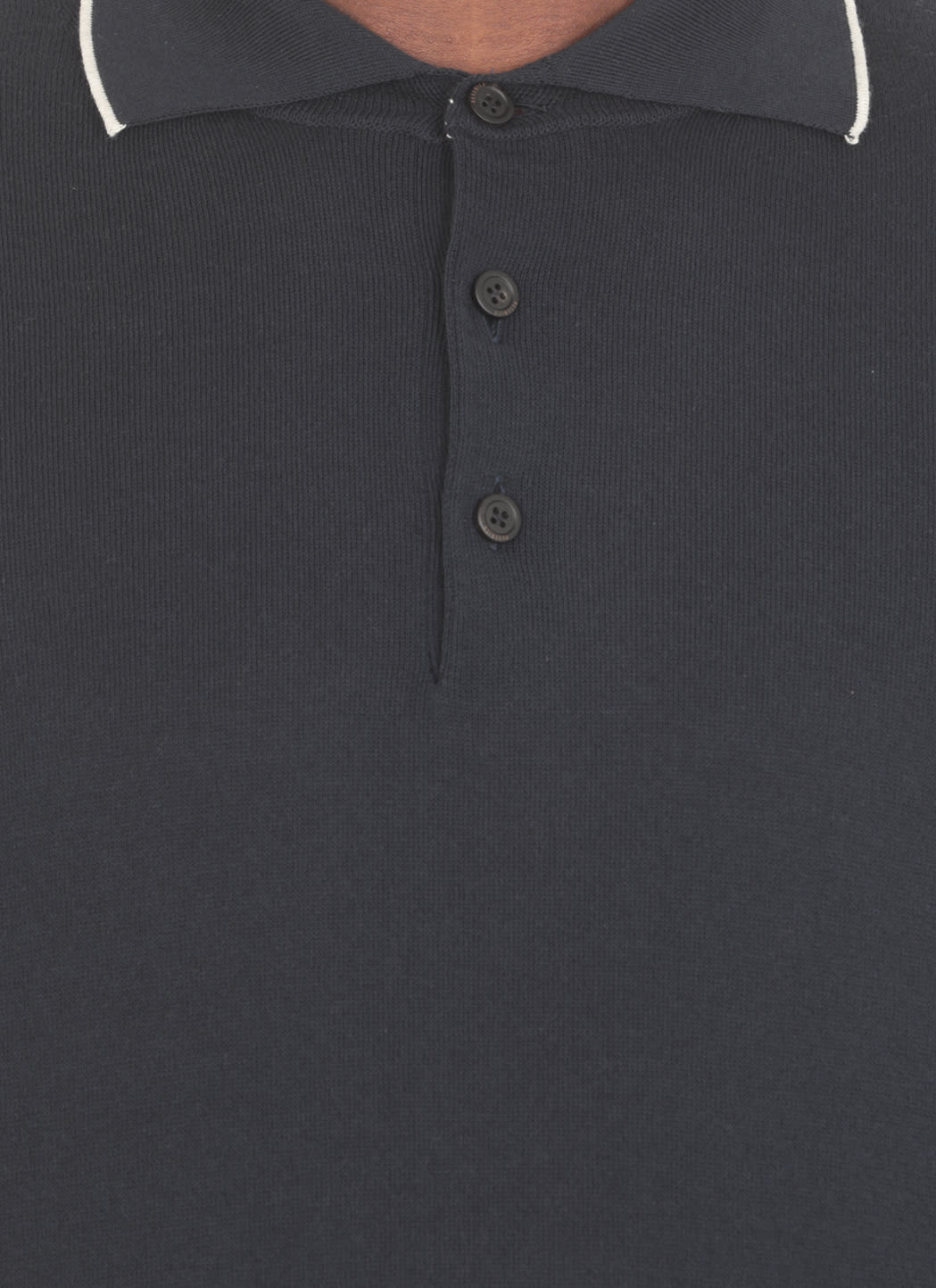 Shop Peserico Cotton Polo Shirt In Blue