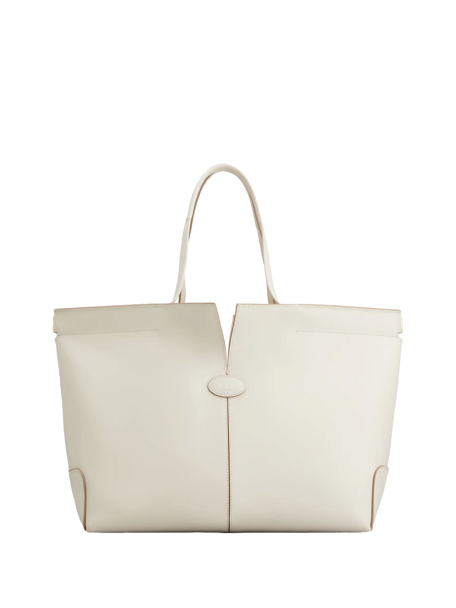 Tod's White Leather Top Handle Bag