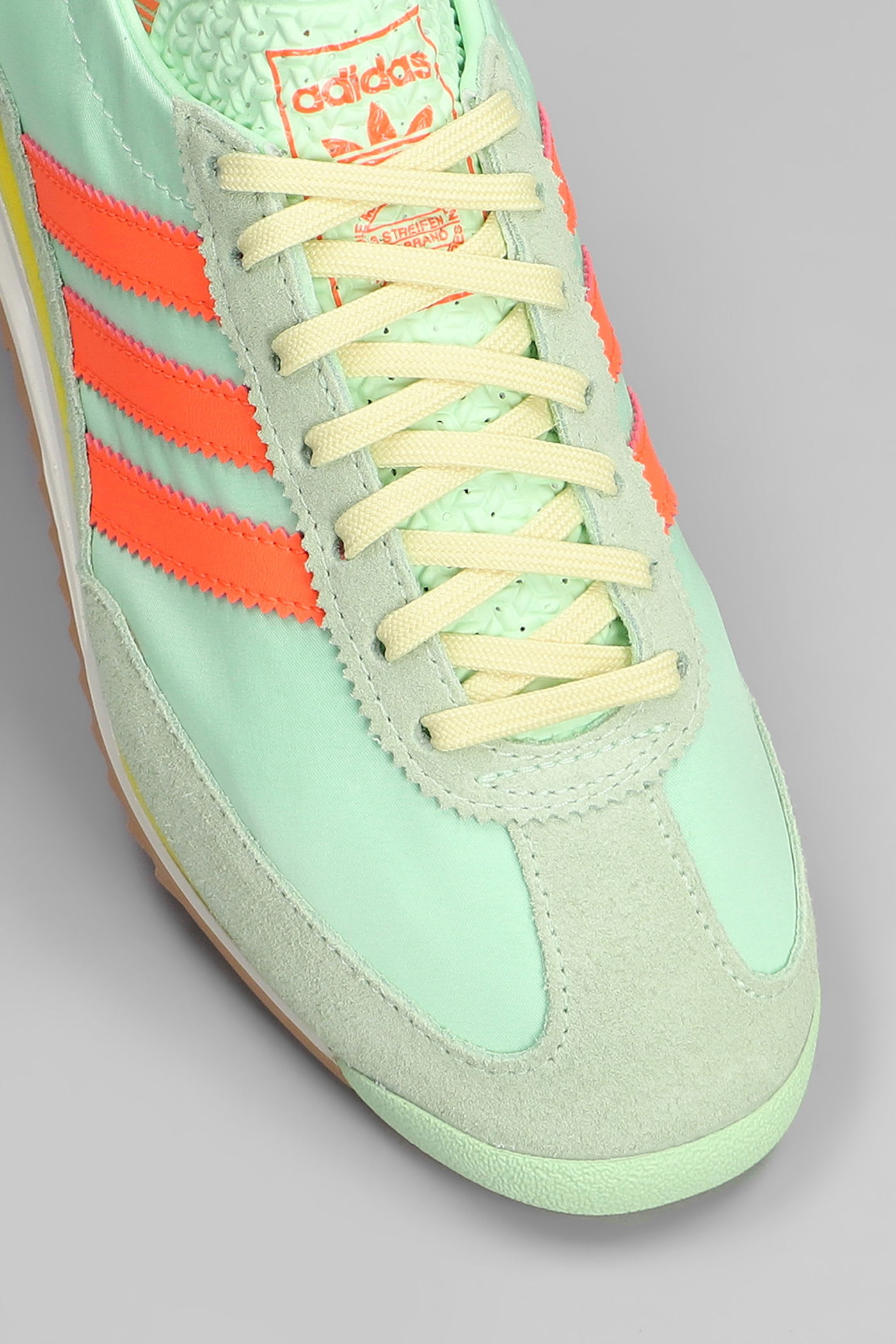 Adidas Originals Sl 72 Og Sneakers In Green Suede And Fabric In Green
