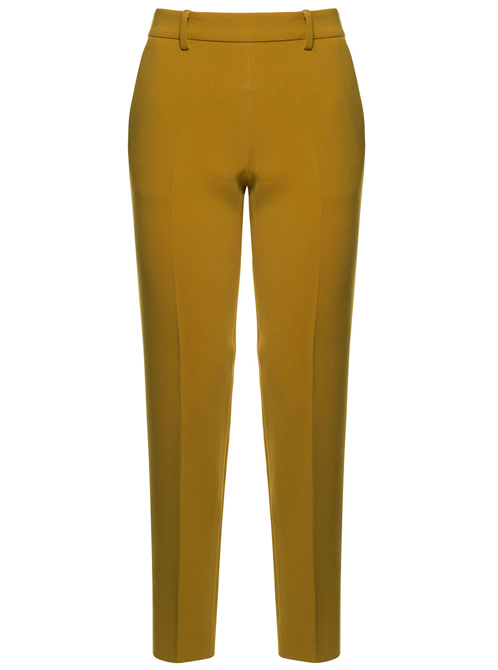 Alberto Biani Woman Mustard Colored Triacetate Trousers
