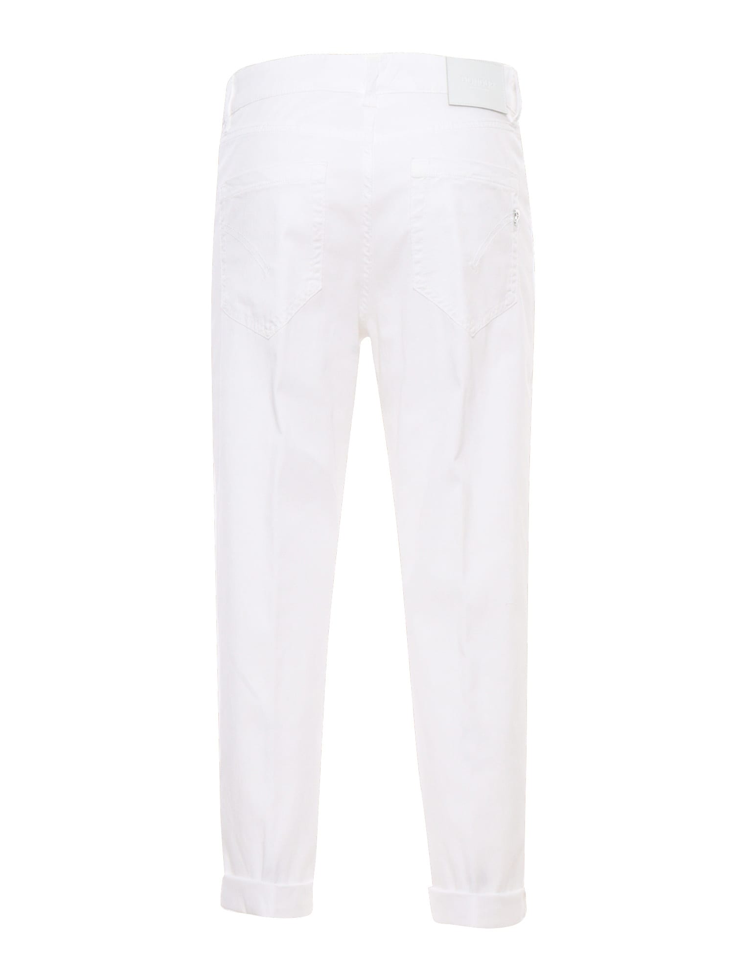 Shop Dondup White High Waisted Jeans