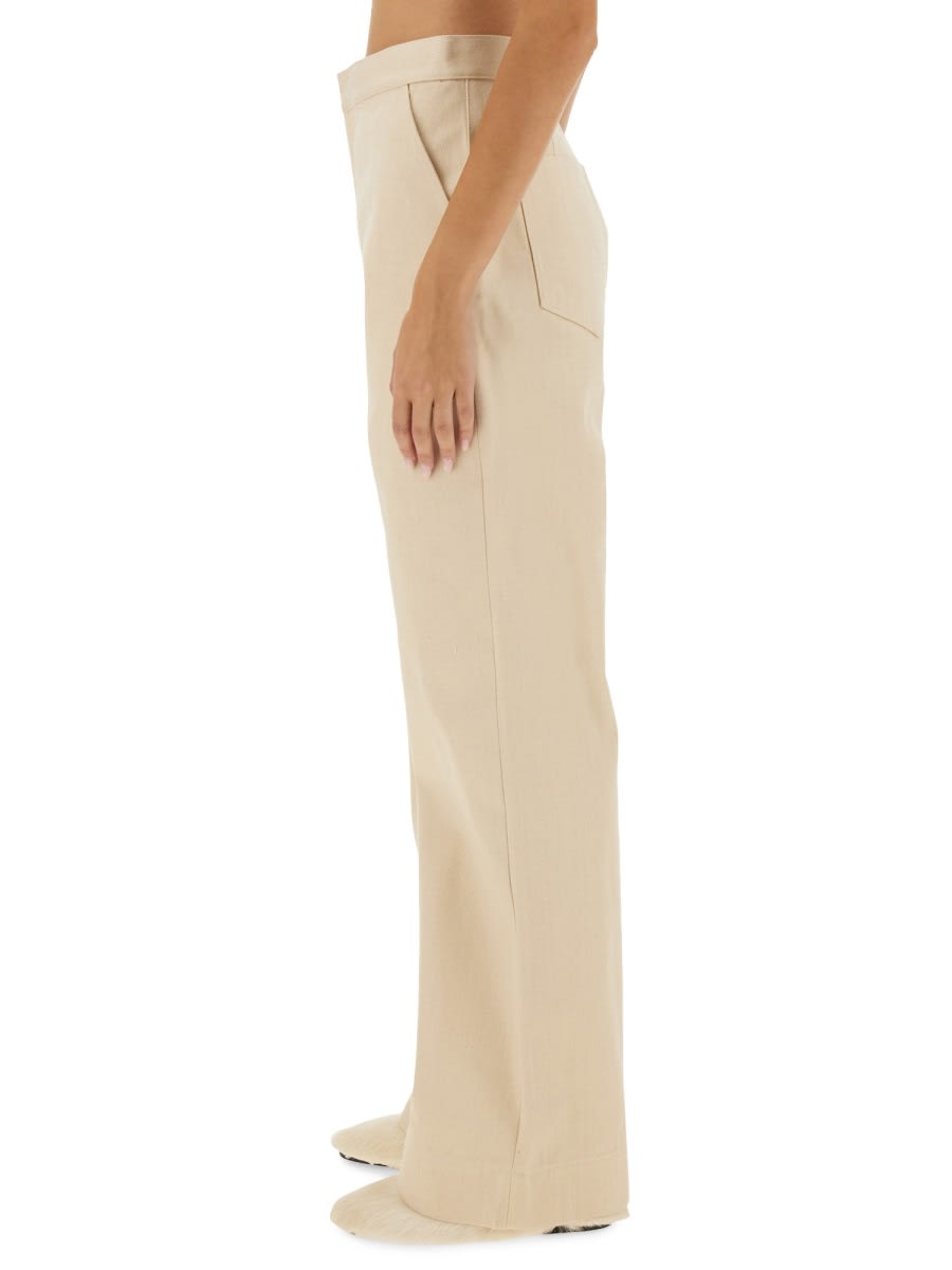 Jil Sander Flared Pants In Ivory