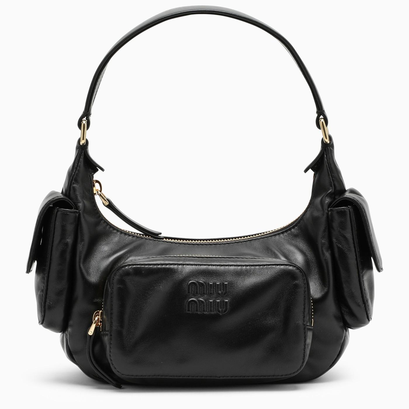 Nappa Leather Pocket Shoulder Bag