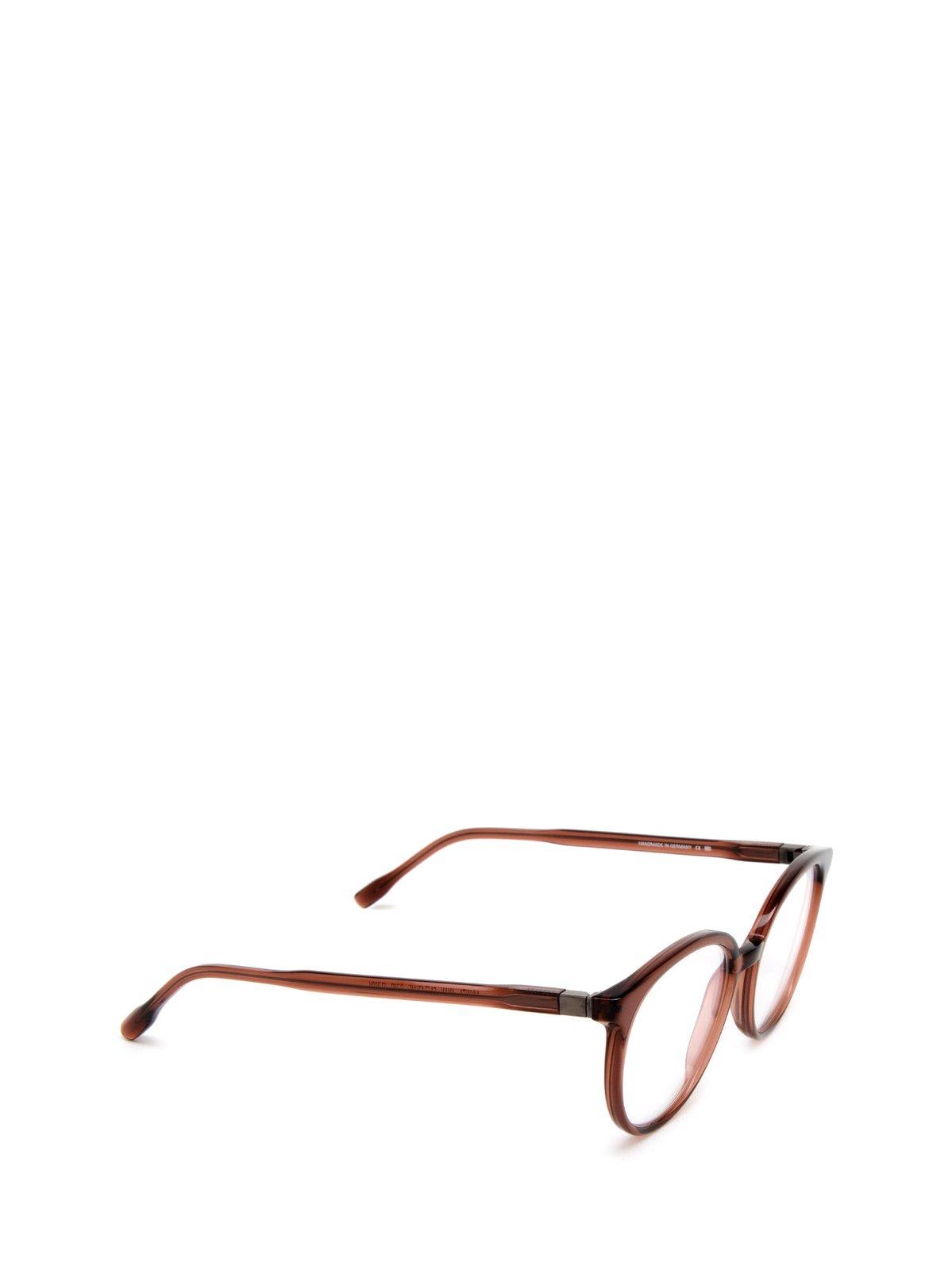 Shop Mykita Ayan Round Frame Glasses In 743