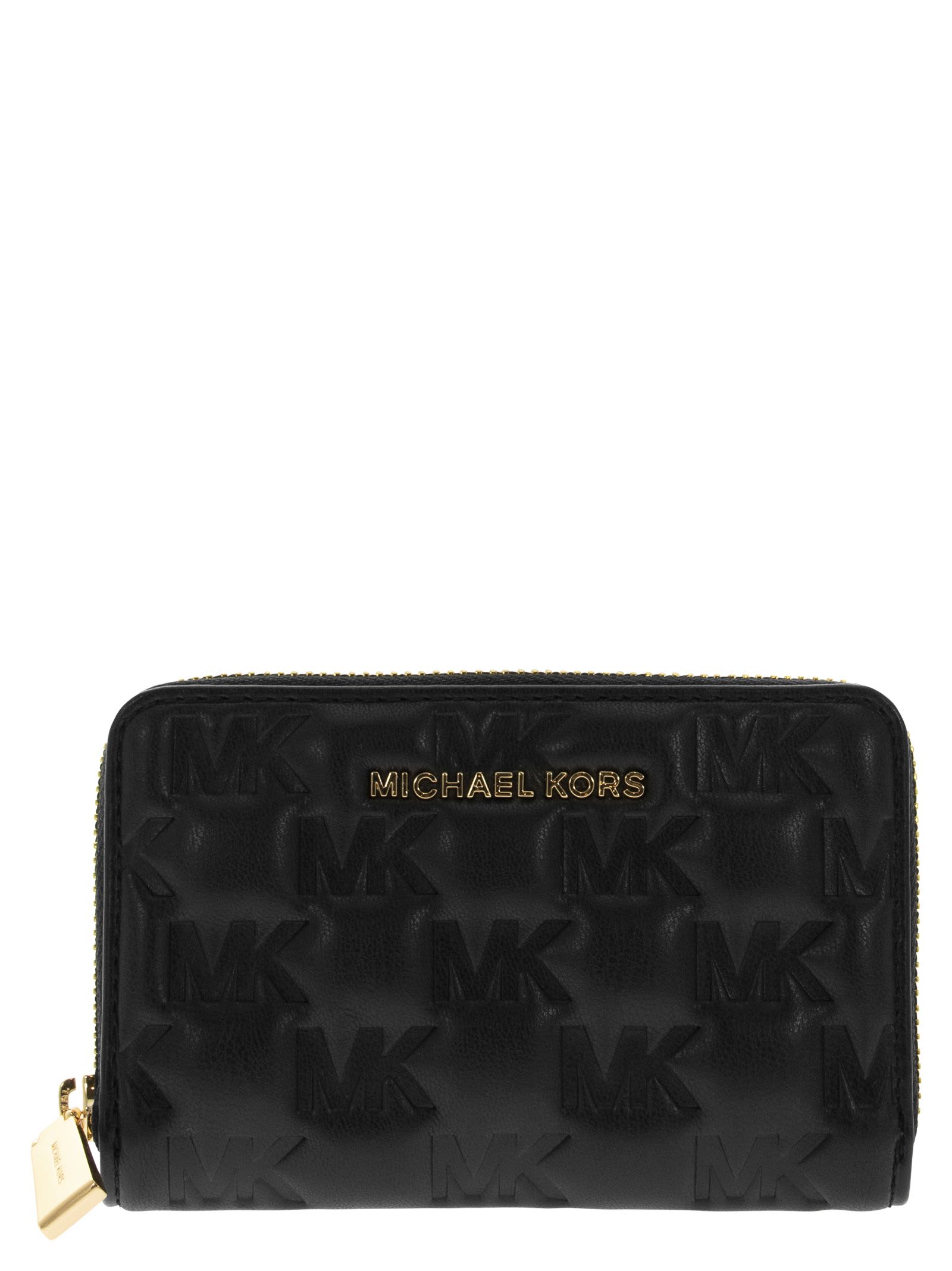 Michael Kors Small Wallet In Leatherette With Embossed Logo