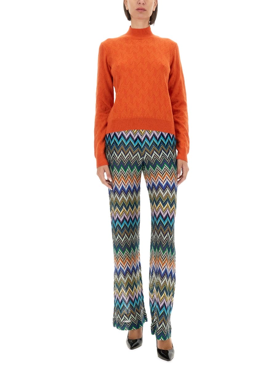 Shop Missoni Wool Jersey. In Orange