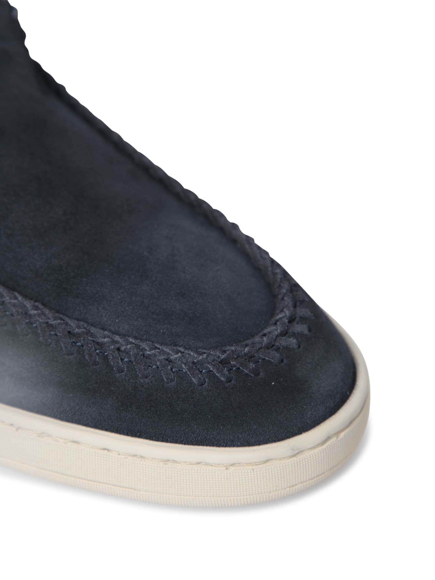 Officine Creative Herbie 001 Loafers In Black Suede In Blue