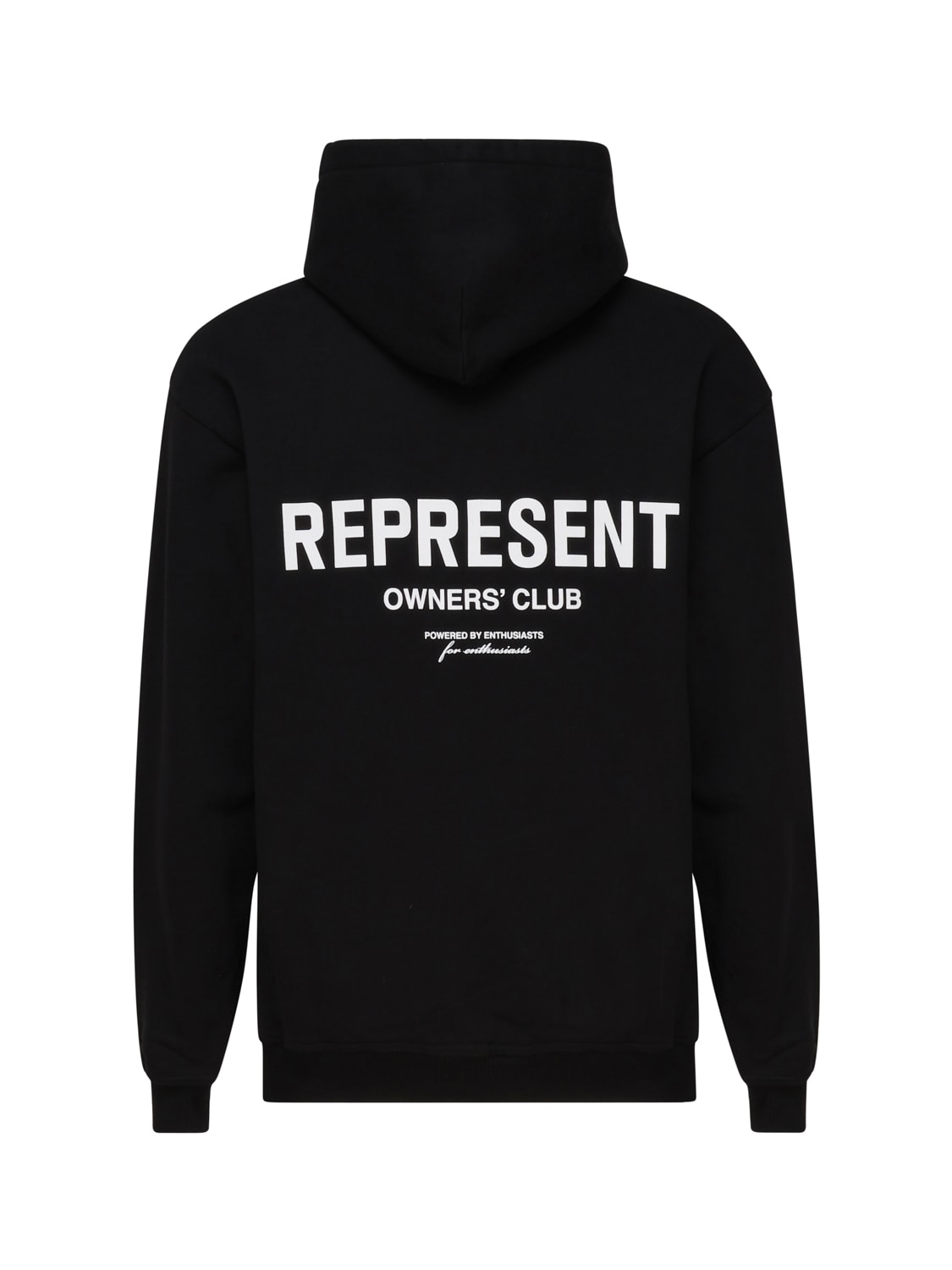 Shop Represent Cotton Logo Sweatshirt In Black