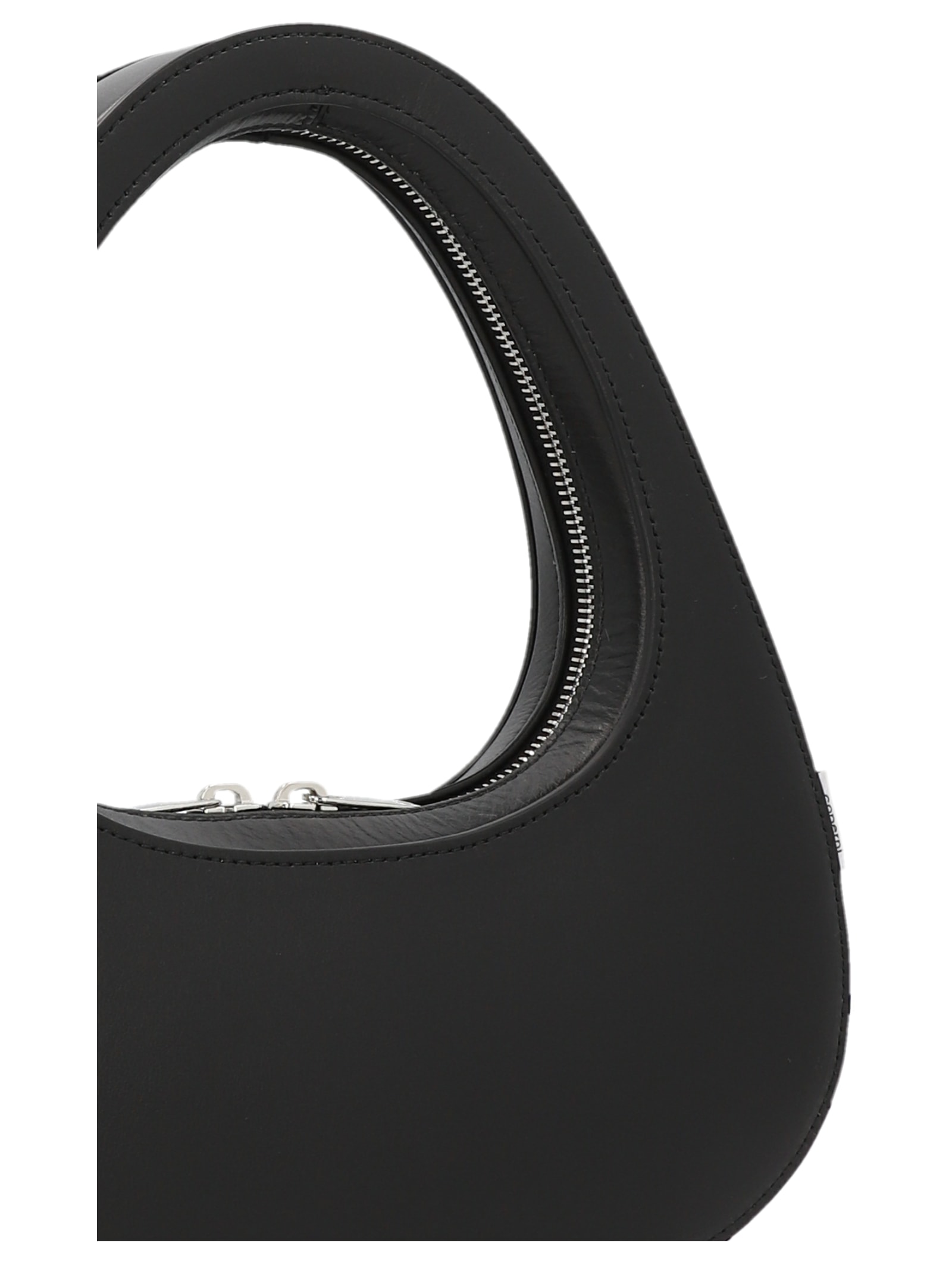 Shop Coperni Baguette Swipe Handbag In Black