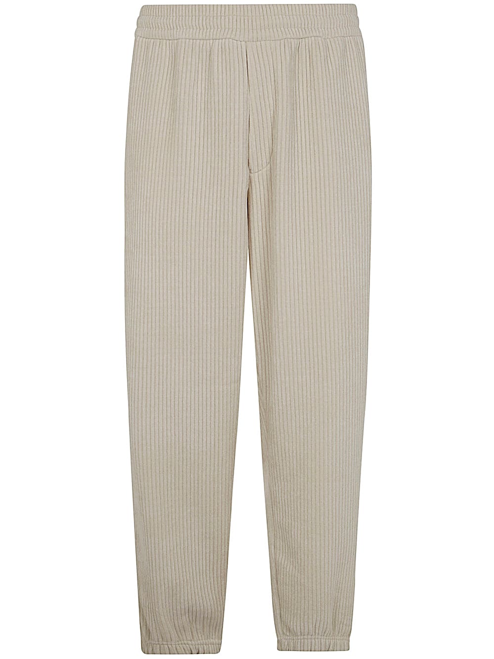 Shop Emporio Armani Trousers In White Foam