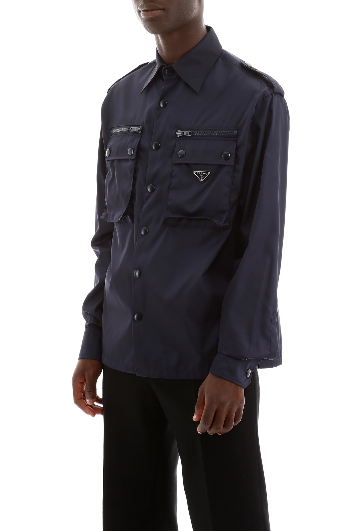 prada nylon shirt men