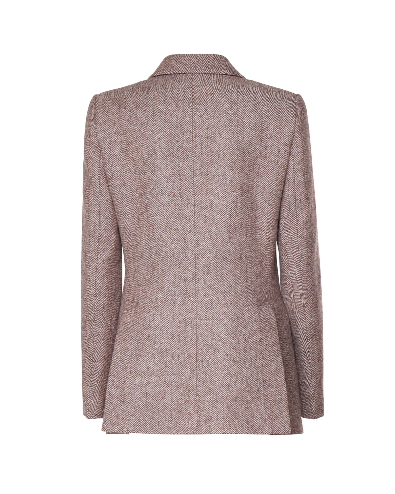 Shop Chloé Wool Jacket In Beige