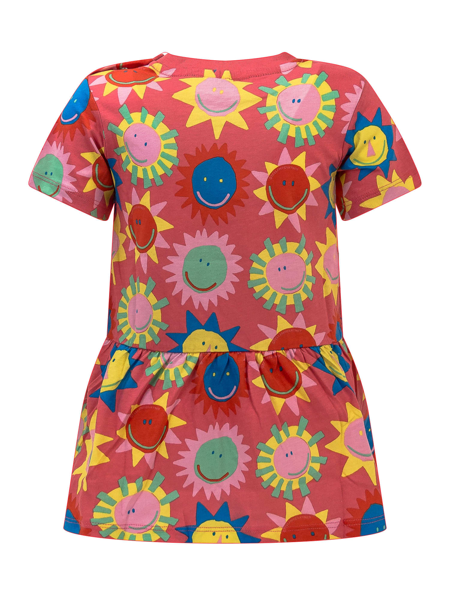Shop Stella Mccartney Sunshine Dress In Fuxia/multicolor