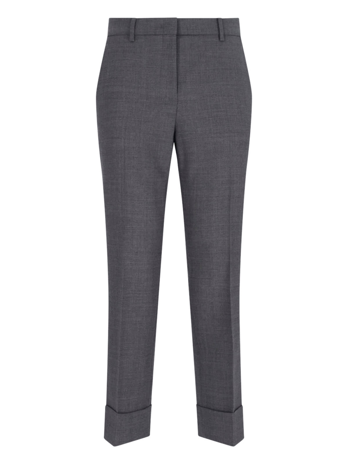 Wool Straight Trousers