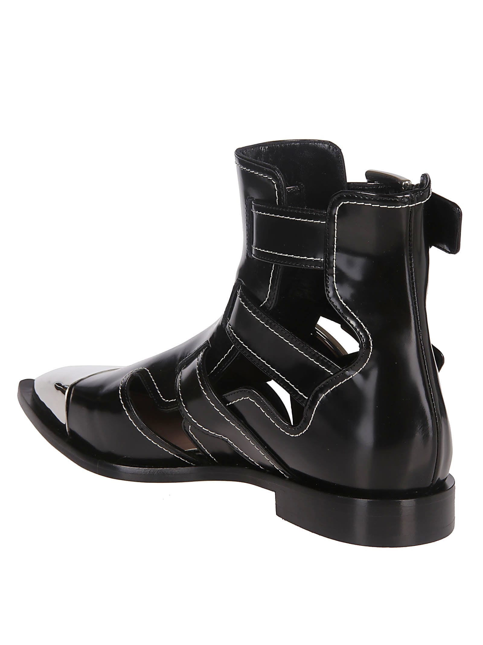alexander mcqueen caged ankle boots