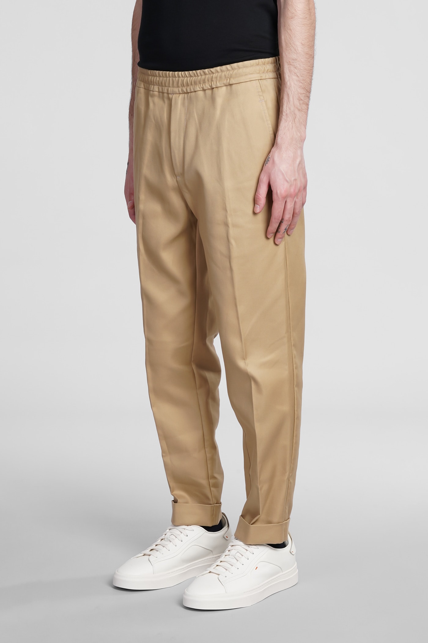 Shop Costumein Sol Pants In Beige Cotton