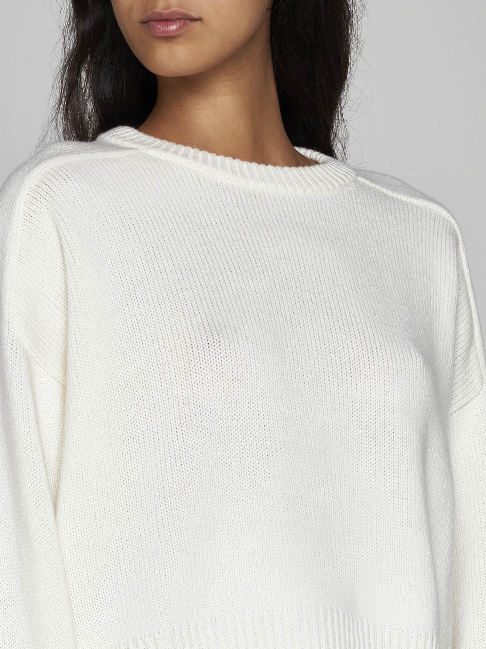 Shop Loulou Studio Bruzzi Wool And Cashmere Sweater In Ivory