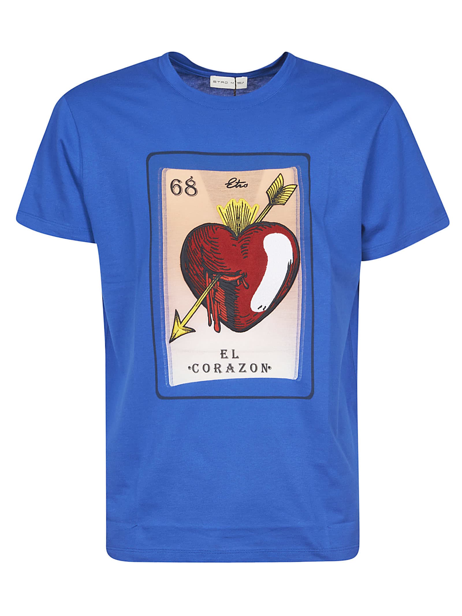 ETRO GRAPHIC HEART PRINTED T-SHIRT,11315469