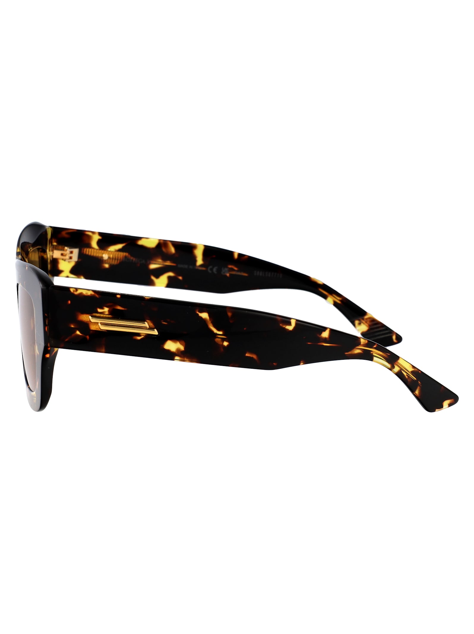 Bottega Veneta Bv1357s Linea Ribbon 003 Havana Brown Sunglasses In Havana-havana-brown