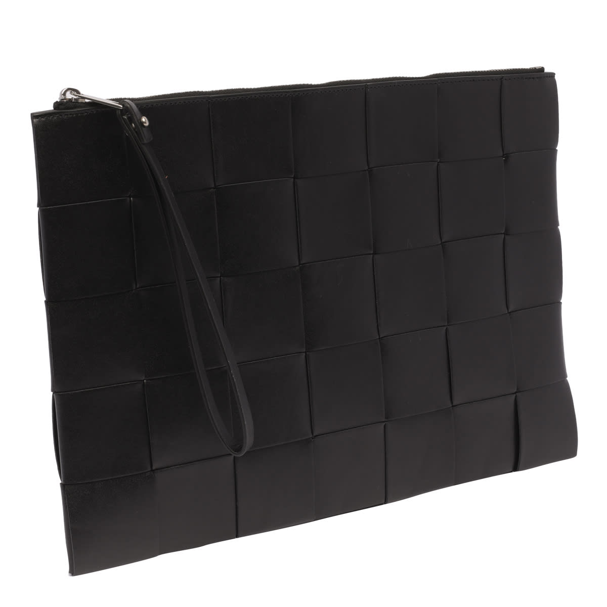 Shop Bottega Veneta Pochette Cassette Grande In Black