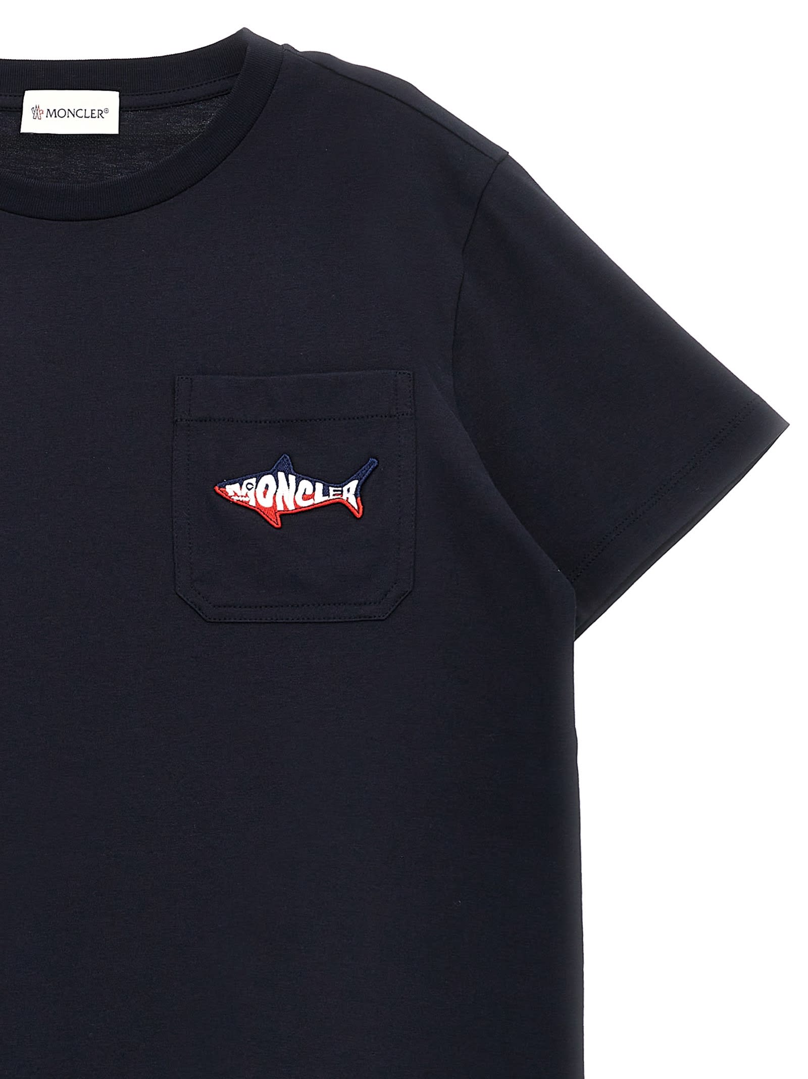 Moncler Squalo T-shirt In Black