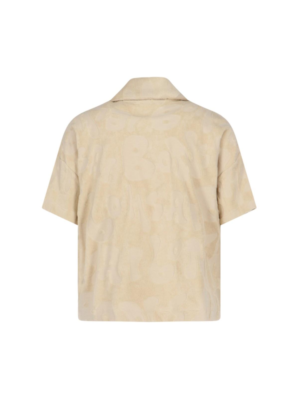 Shop Bonsai Terry Cloth T-shirt In Almoil Almond Oil