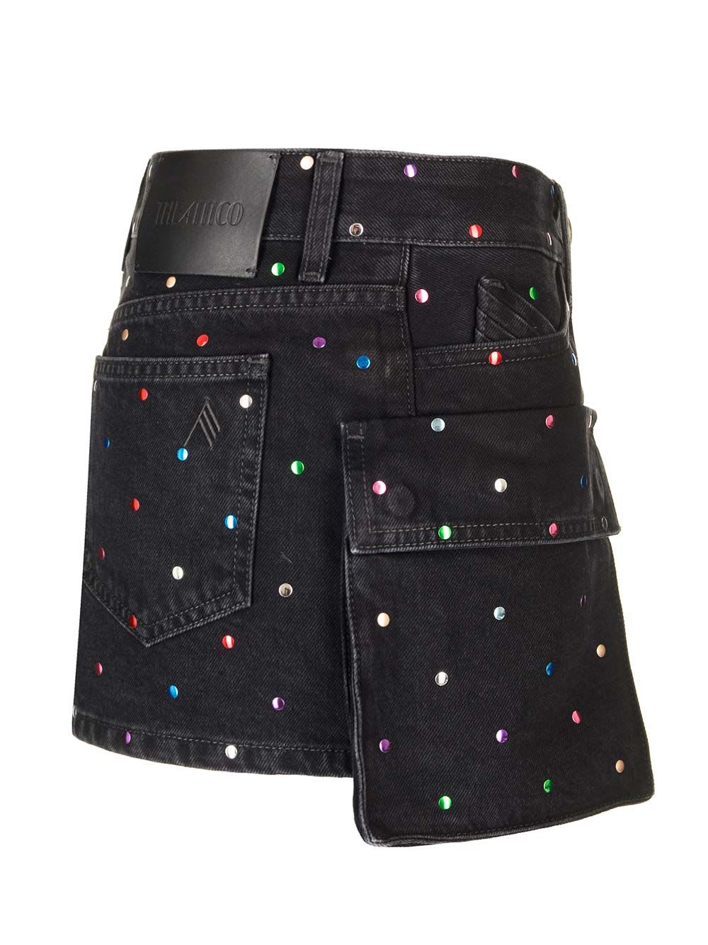 Shop Attico Fay Multi-pocket Mini Skirt In Black