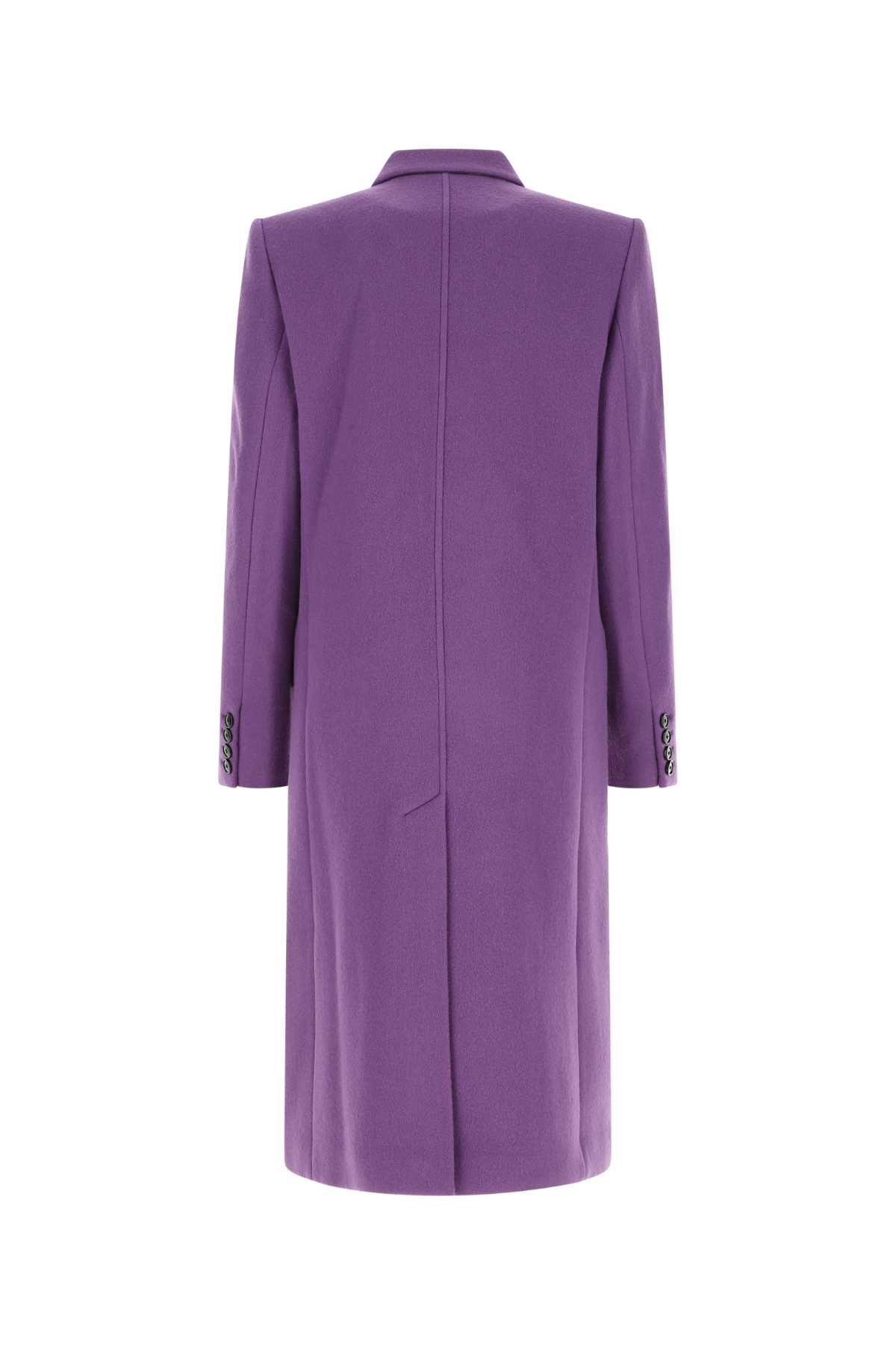 Shop Isabel Marant Purple Wool Blend Enarryli Coat In Utvi