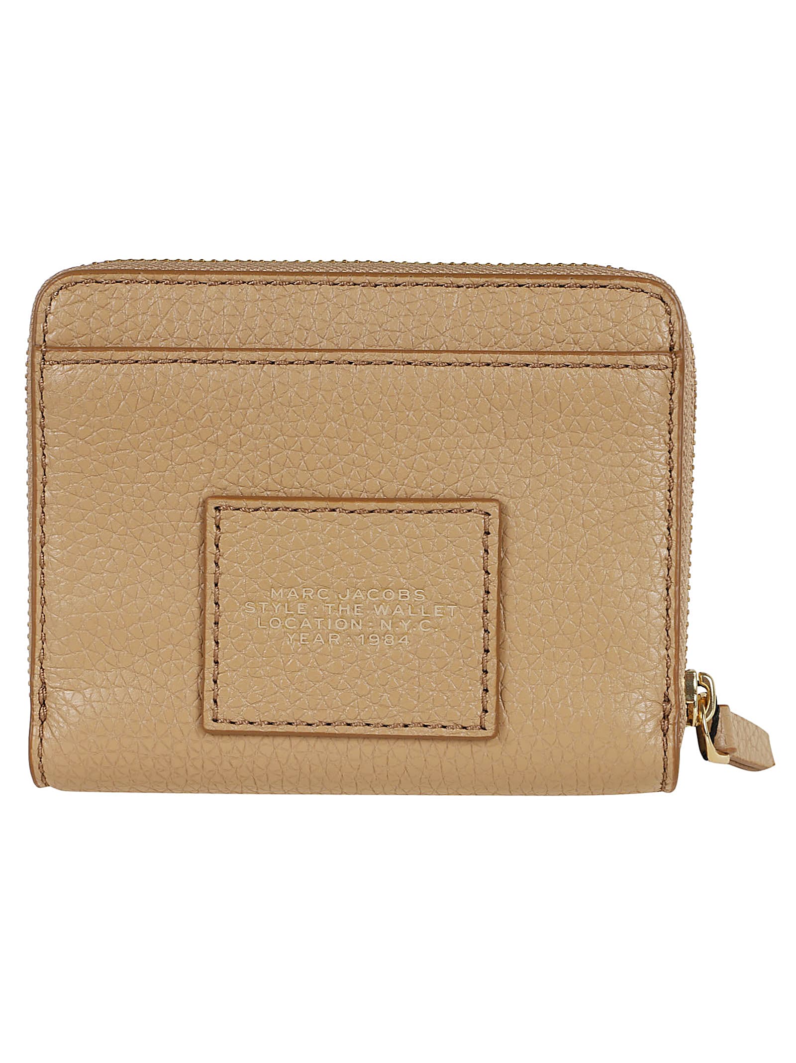 Shop Marc Jacobs The Mini Compact Wallet In Camel