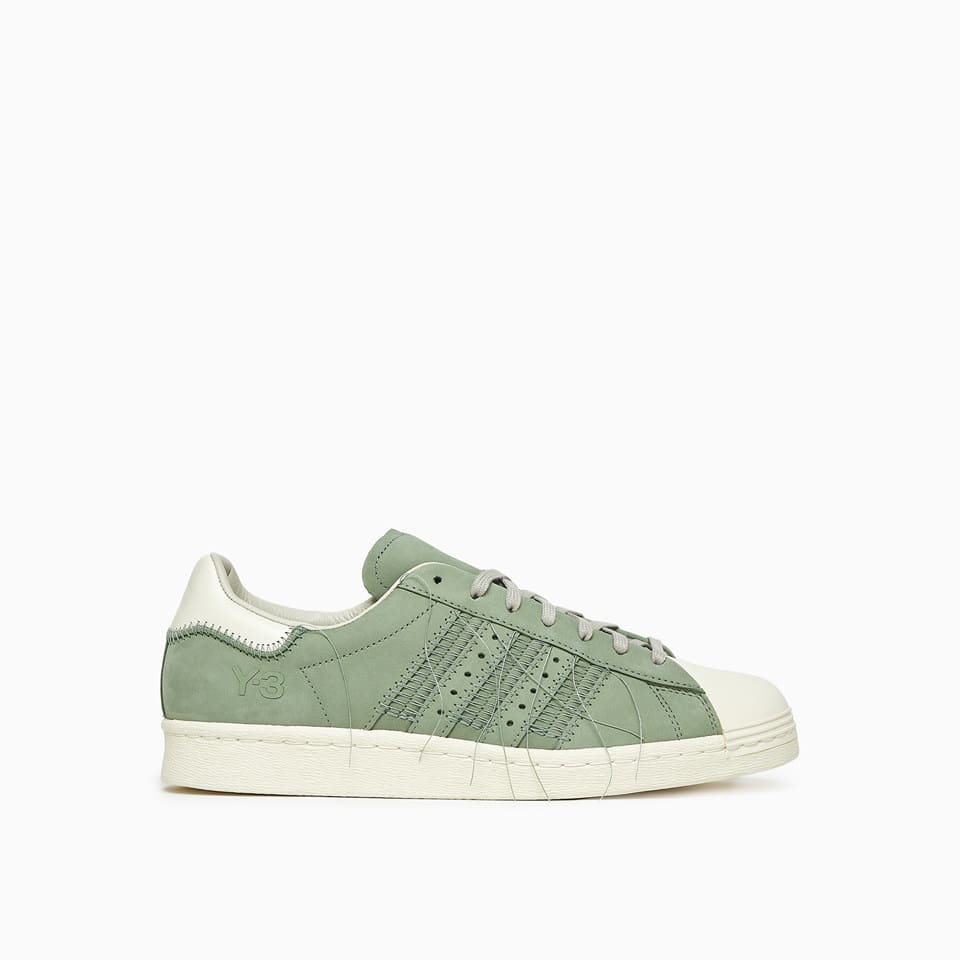 Y-3 Adidas Superstar Trainers Ig0801 In Green