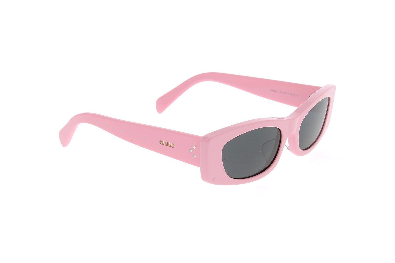 Shop Celine Rectangular Frame Sunglasses In 72a