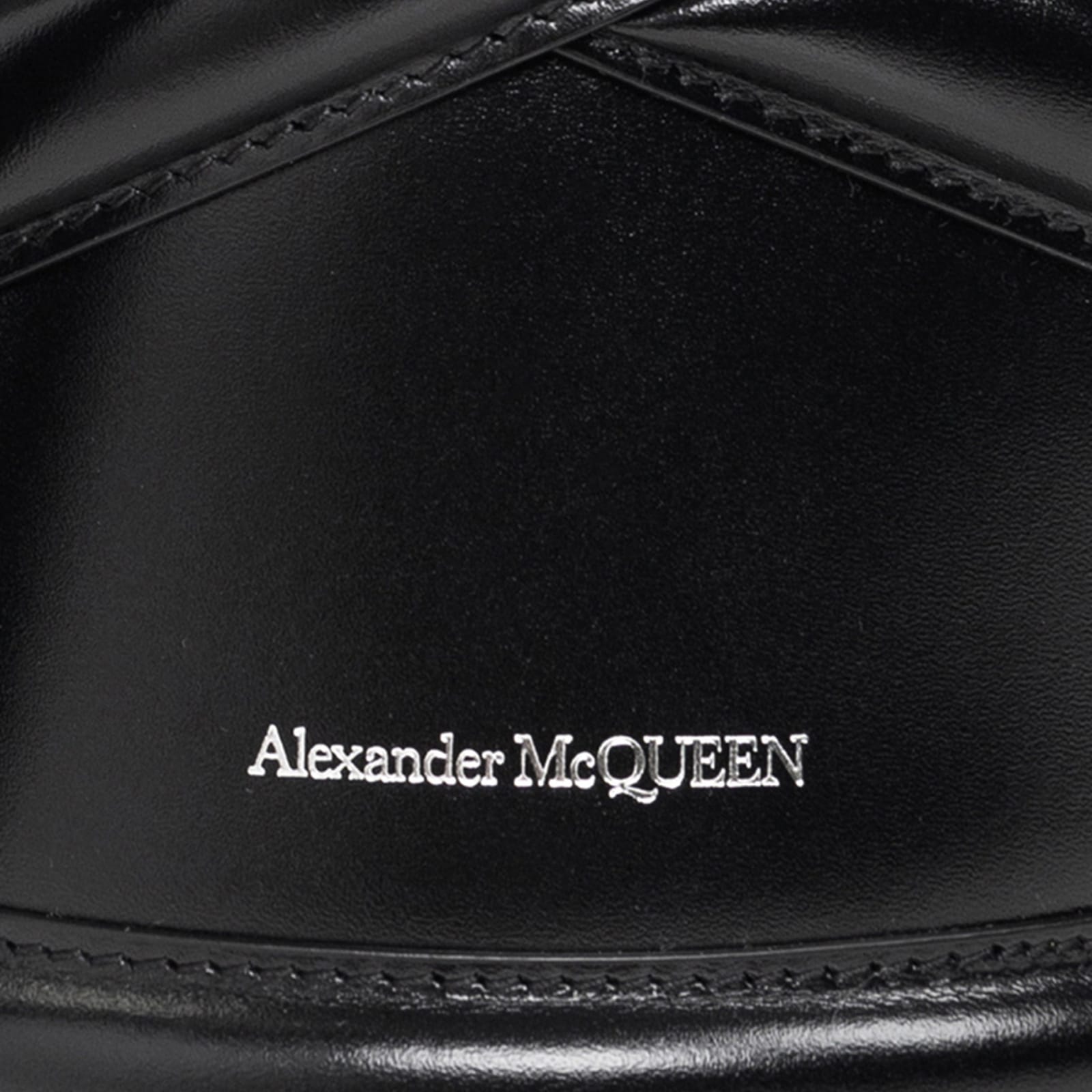 Shop Alexander Mcqueen The Curve Shoulder Bag In Black