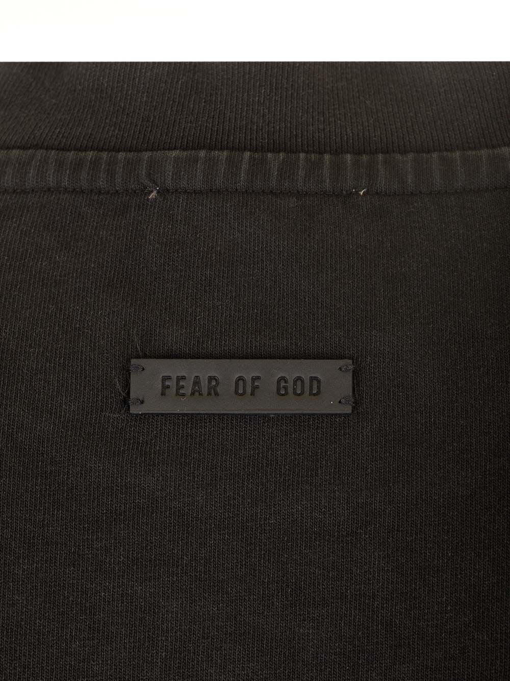 Shop Fear Of God T-shirt In Black