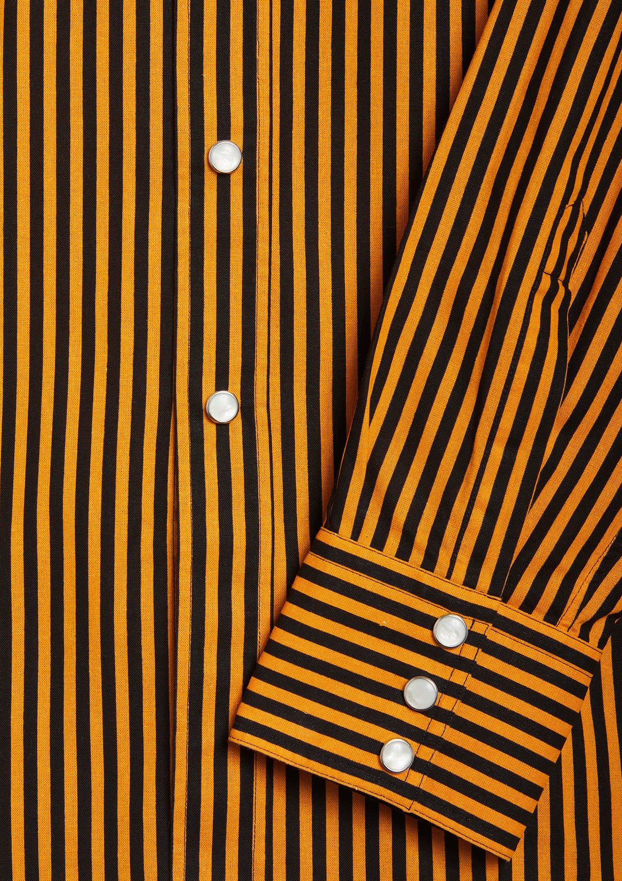 Shop Doppiaa Aariosto Vertical Striped Western Shirt