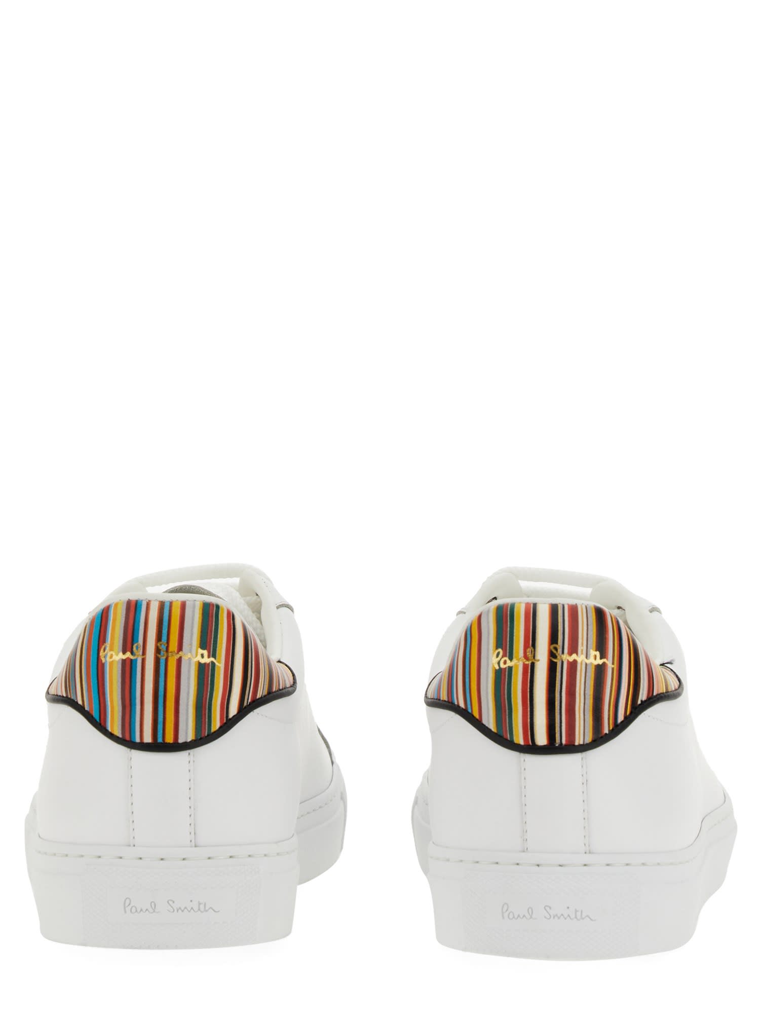 Shop Paul Smith Sneaker With Logo In White