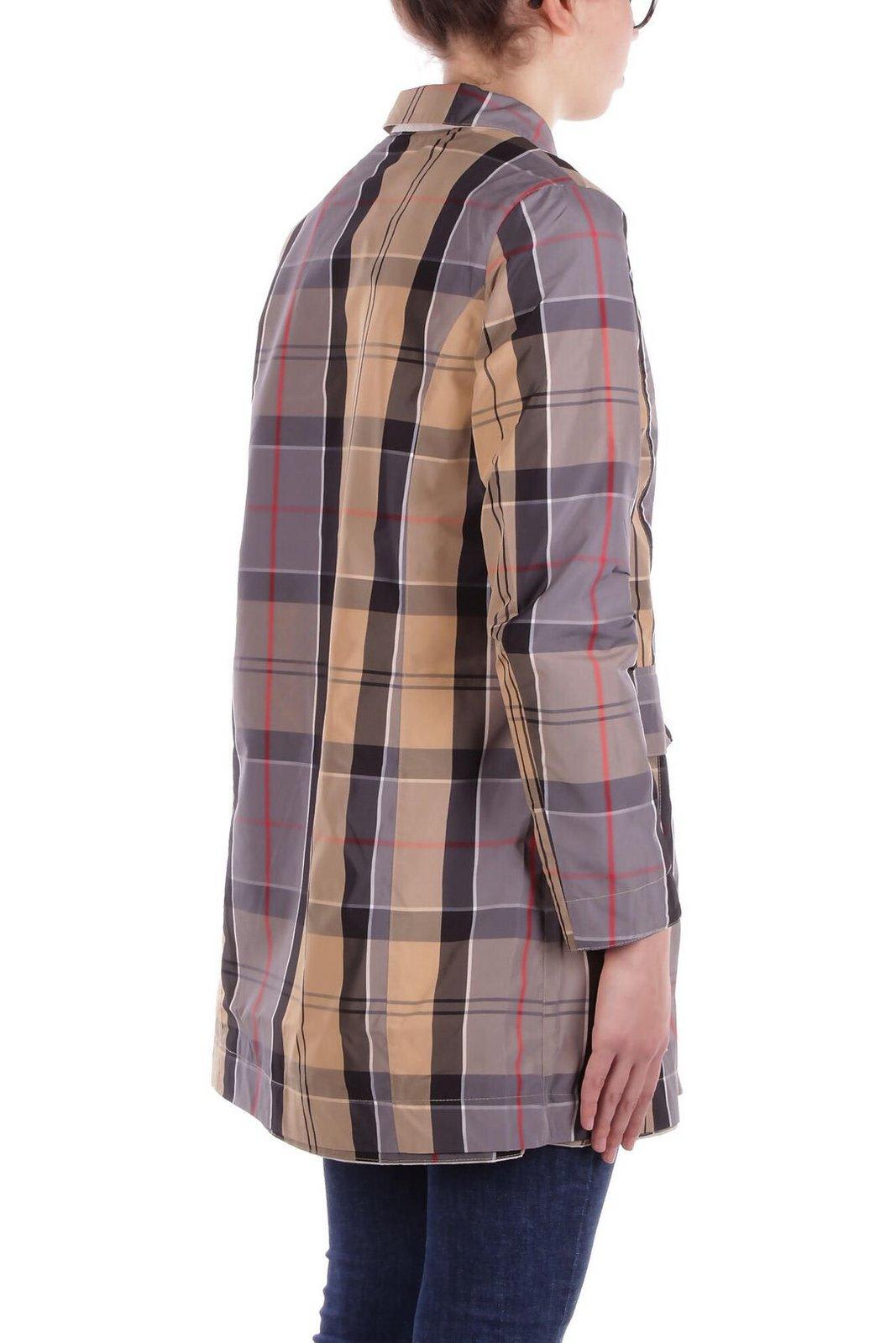 Barbour Straight Hem Buttoned Coat