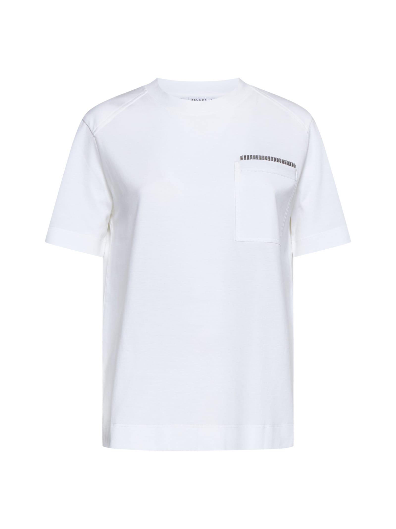 Shop Brunello Cucinelli T-shirt In White