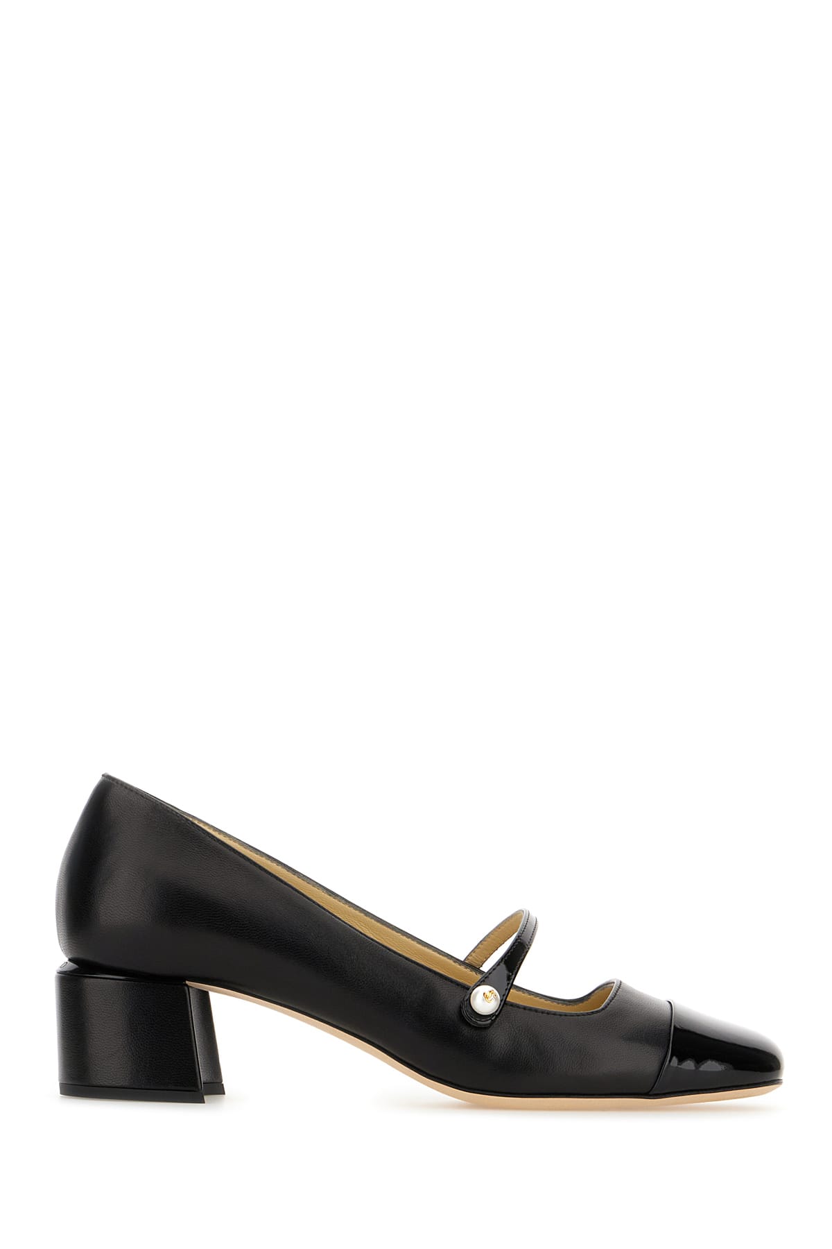 Jimmy Choo Black Nappa Leather Elisa Ballerinas In Blackblack