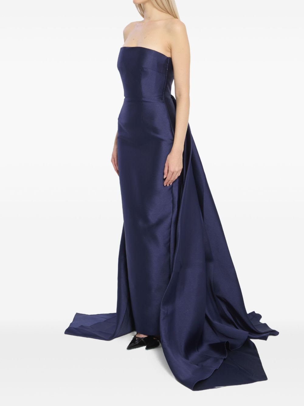 Solace London Imani Maxi Dress In Blue