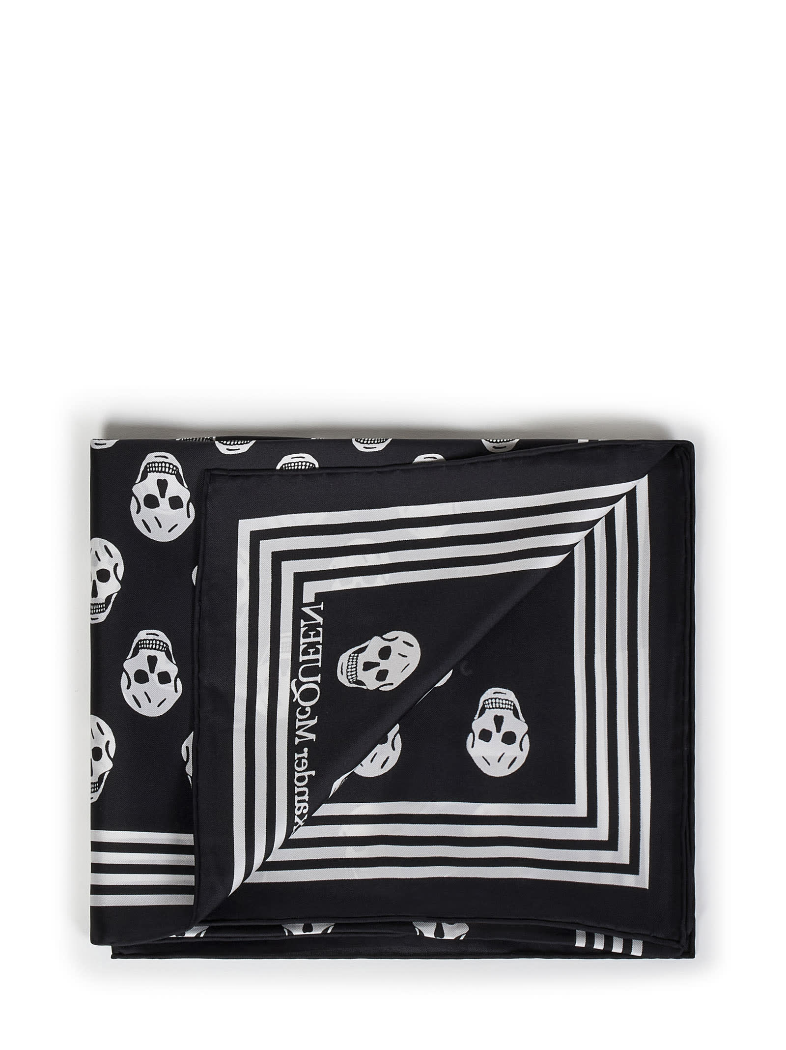 Shop Alexander Mcqueen Scarf In Black