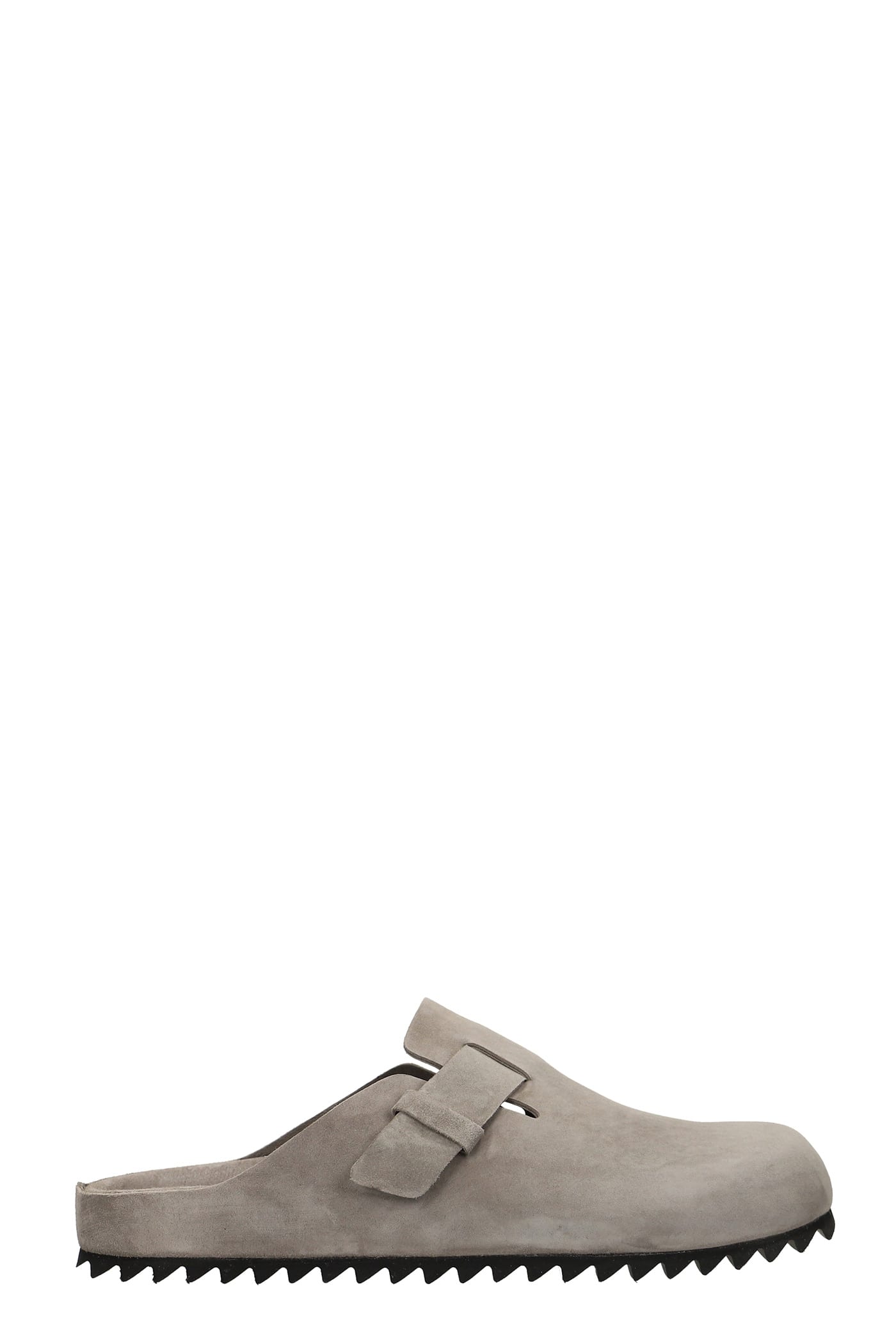 Officine Creative Flats In Grey Leather
