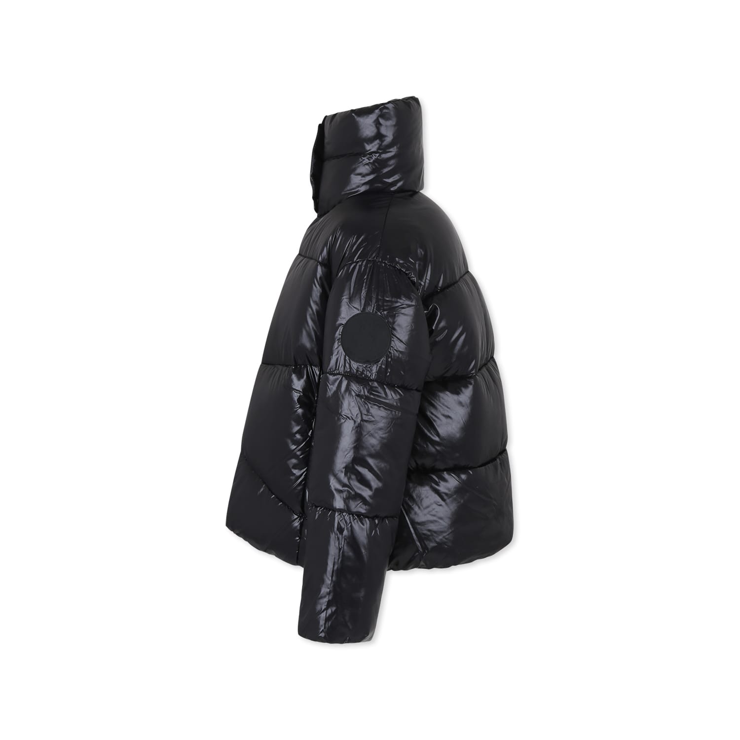 Save The Duck Black Down Jacket For Girl In Black
