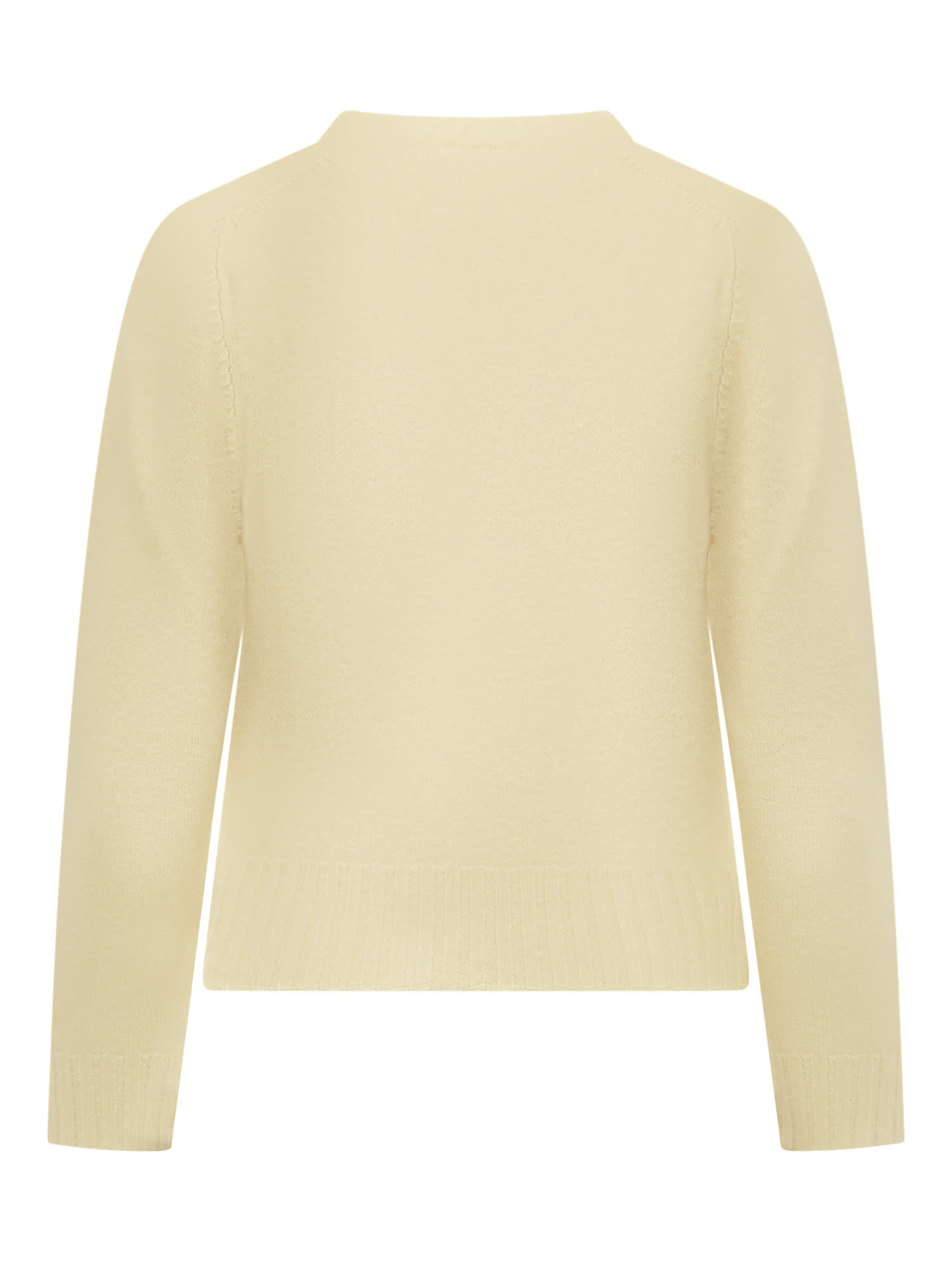 Shop Jil Sander Crewneck Sweater In Light Yellow