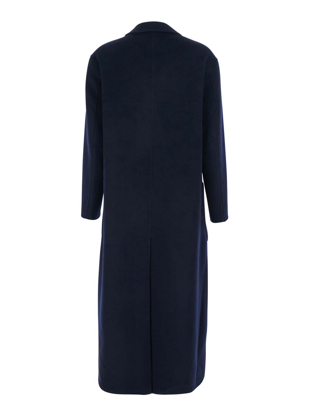 Mauro Grifoni Blue Coat With Double-breasted Fastening In Wool Woman In Blue