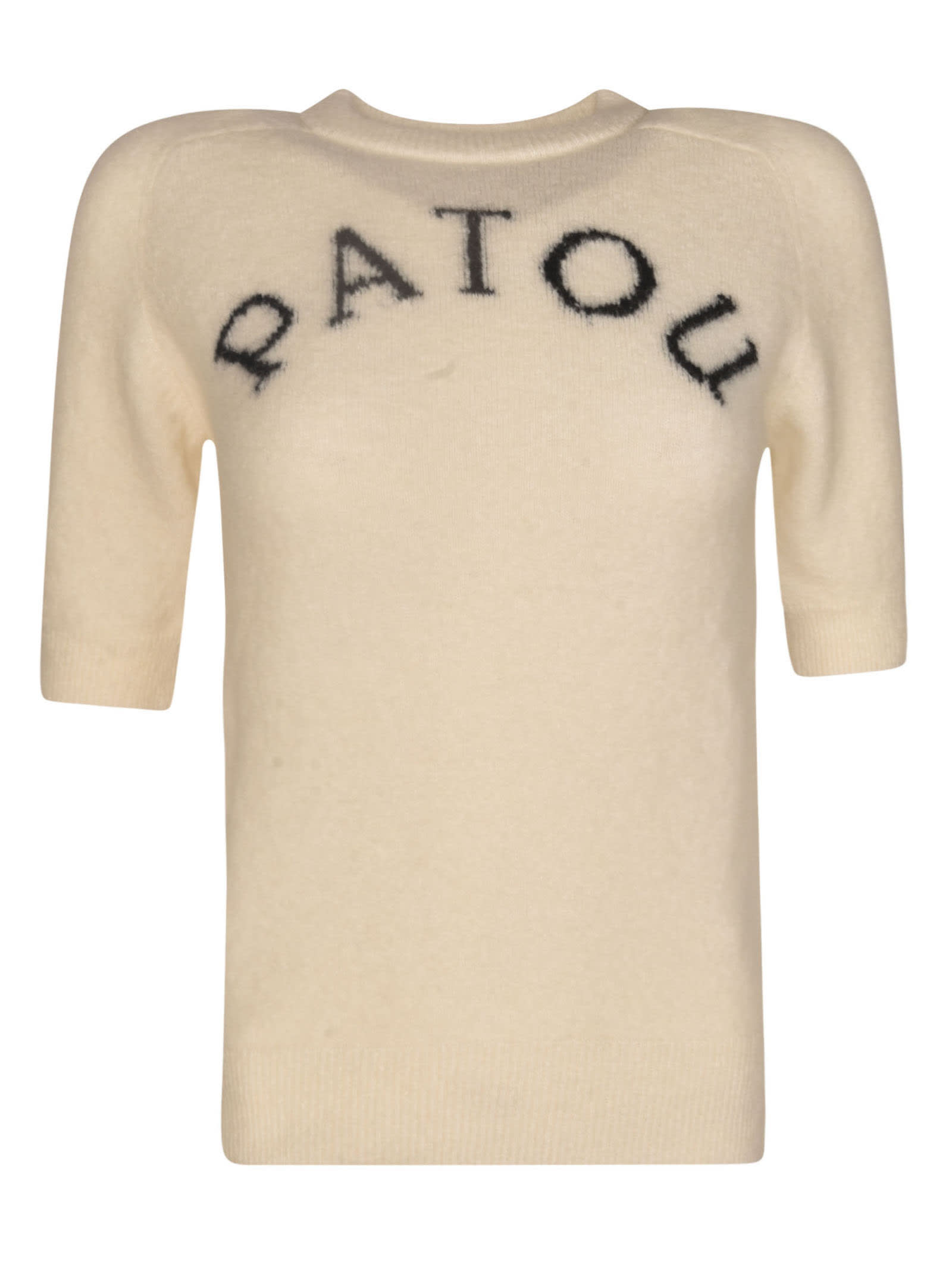 Patou Logo Sweater In Avalanche