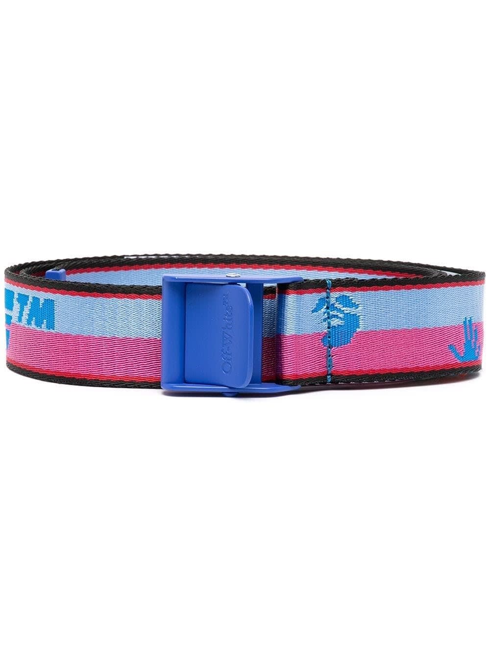 Off-White Classic Industrial Pink And Blue Belt
