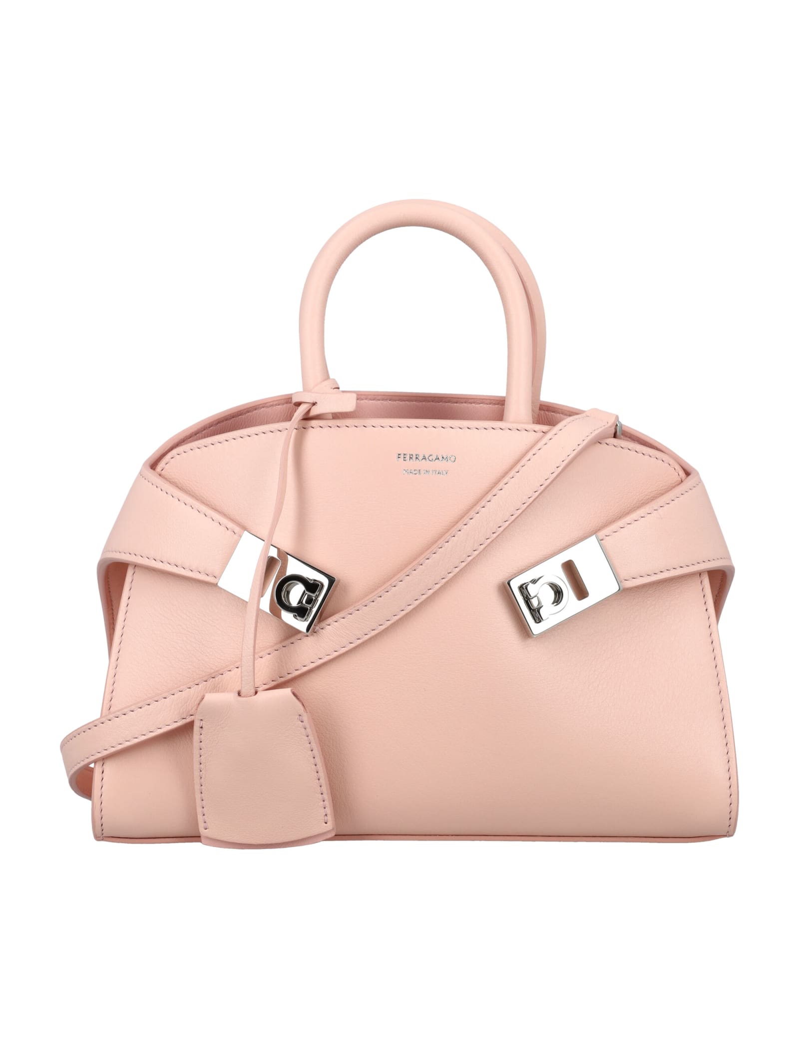 Ferragamo Hug Mini Handbag In Nylund Pink || Nylund Pink